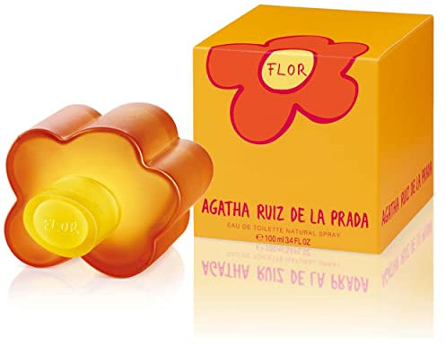 Agatha Ruiz de la Prada Perfumes – Flor, Eau de Toilette für Damen – Langanhaltend – Frischer, verspielter und junger Duft – Fruchtige und blumige Noten – Ideal für tagsüber – 100 ml