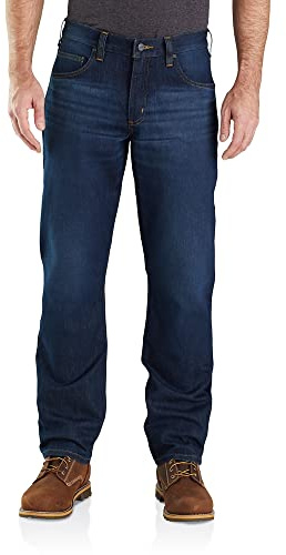 Carhartt Men's Force Relaxed Fit Low Rise 5-Pocket Jean, Everest, 38 x 34