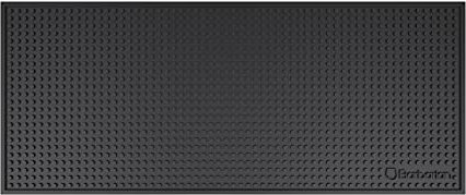 Tappetino da bar barbaro per bevande con retro in gomma antiscivolo 600 mm x 250 mm nero resistente al calore altamente resistente lavabile in lavastoviglie flessibile resistente alla presa (firma)