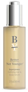 Better Not Younger Hair Thickening Serum for Women Over 40 – Scalp Care, Hair Density Treatment and Anti-Aging 2fl.oz – Fortifying Serum with Biotin & Ginger. Promotes Stronger, Thicker-Looking Hair.