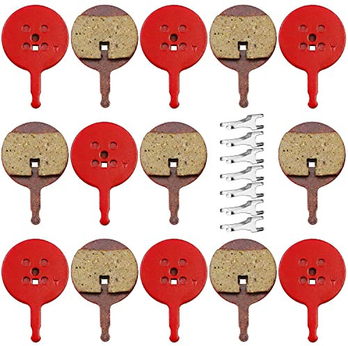 Saijer Lot de 7 Paires de Plaquettes de Frein de vélo - Frein à Disque Semi-métallique - en résine silencieuse - Accessoire de vélo pour Avid BB5 - Frein à Disque mécanique
