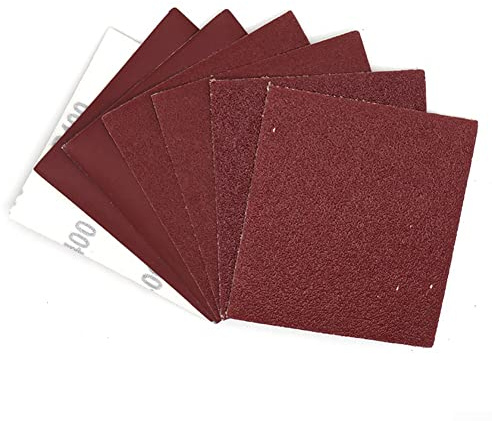 10 piezas 1000# 110 x 100 mm papel de lija abrasivo flocado papel de lija 60-1000 pulidora de grano 60-1000