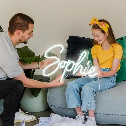Neonapm Leuchtnamen Neonlicht Kinderzimmer Deko, Led Neon Schild Personalisiert Wandleuchte Leuchtschilder Nachtlicht, Personalisiert Geschenke, 26cm-115cm breit