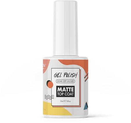 MOYOU LONDON Halbgehärtete UV Gel Strips - 20 Stück - Gel-Nagelfolien UV Härtend für Maniküre in Salonqualität - Set mit Nagelfeile & Holz-Nagelhautstäbchen - Premium Gel Polish ‚ú¶ Matte Top Coat