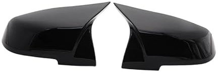 HEXEH Außenspiegelabdeckungen 2 Stück Für Serie 1 2 3 4 XM Rückspiegel-Abdeckkappe Carbon Black 220i 328i 420i F20 F21 F22 F23 F30 F32 F33 F36 X1 Auto Spiegelkappen(1 UK)