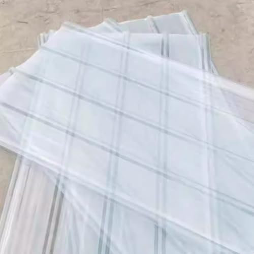 12 Stück transparente Welldachplatten, 1,2 mm, Fiberglasplatten, wasserdicht, staubdicht, Fliesen für Garage, Schuppen, 88,9 x 149,9 cm