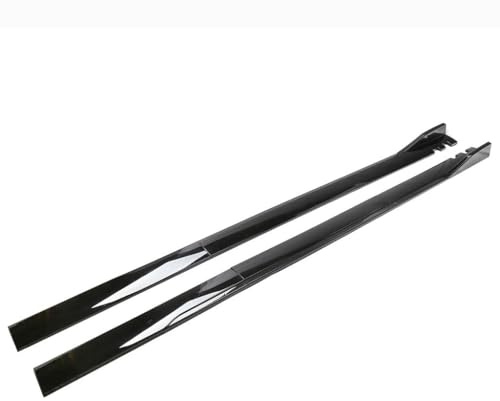 WLLLLa 2 Piezas Faldones Laterales para Sala,Antiarañazos Difusor Divisores balancín Accesorios de Estilo de Coche,A-Black