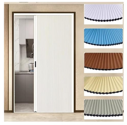 AMUFJJ Falttür Falttüren Falttüren Nach Maß Mit Rahmen/Schloss, Höhe 80 100 120 180 193 195 202 205 210 230 240 cm Faltbare Zimmertüren Für Küche/Wohnzimmer/Balkon