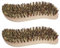 2 spazzole abrasive, spazzola per la pulizia con setole extra dure, pulizia, a mano, manico ergonomico in legno forma di S, le radici cucina, giardino, casa – Made Germany