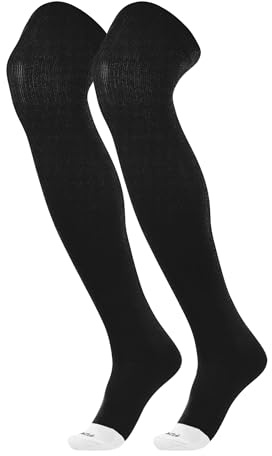 TCK Prosport Performance Fit Over the Knee Baseball & Softball Socks – Black, Large