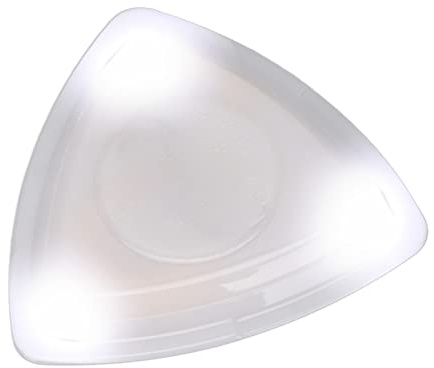 Púa de Guitarra, 3V 40mAh Púa de Guitarra Brillante con Luz LED de Alta Sensibilidad Púa de Guitarra Personalizada Reemplazo de Púa de Guitarra con Batería para Amantes de la Música,(Blanco)