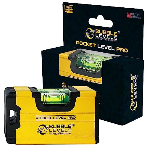 Bubble Levels | Pocket Level Pro | Shockproof Magnetic Mini Spirit Level | DIY Tools (Pocket Level Pro)