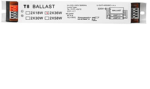 LAZIRO 1pcs 2x36w Balasta electrónica de Gran Voltaje for la lámpara de luz Fluorescente T8 AC220-240V