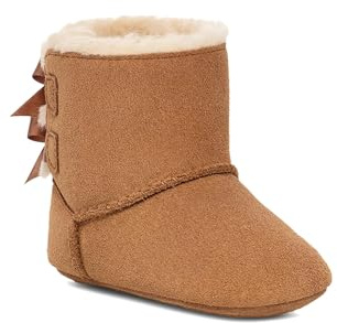 UGG Mädchen Baby Bailey Schleife Mode-Stiefel, Kastanienbraun, 16 EU