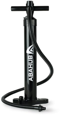 Abahub SUP pump dubbelslagbar handpump surf luftpump för uppblåsning för paddleboard sup-bräda stående upp paddling bräda dual action högtryckspump med tryckmätare