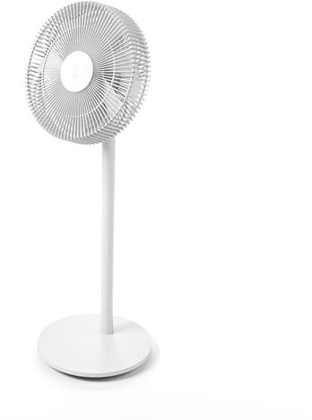 Stadler Form Ventilator Finn, Stand-, Boden- und Tischventilator mit Fernbedienung, Schwenkfunktion, 8 Geschwindigkeiten, 1 bis 8 h Timer, leise und energieeffizient, weiss