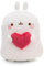 NICI MOLANG coperta in pile e peluche in 1 bianco - Calda e morbida coperta in pile 2 in 1, trasformabile in coperta da viaggio per donne, uomini e bambini - 61680