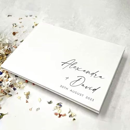 Libro De Invitados De Boda Personalizado, Libro De Invitados Personalizado Con El Nombre Del Novio, Libro De Invitados De Boda Personalizado, Álbum De Firmas, Álbum De Fotos, Boda, Pareja