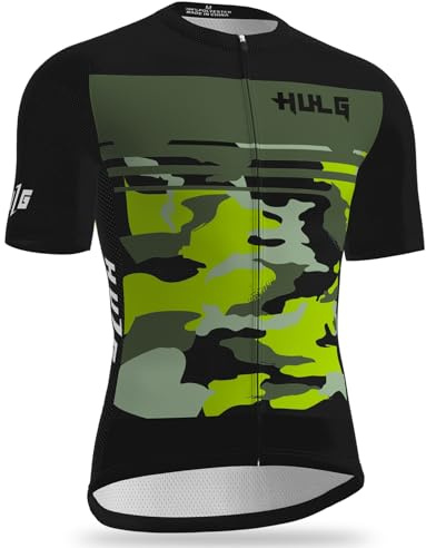 Maillot Ciclismo Hombre - Top Ciclismo Verano Manga Corta,Maillot Ciclismo Montaña MTB Transpirable Secado Rápido,Mono Profesional Ciclismo Carretera y Montaña