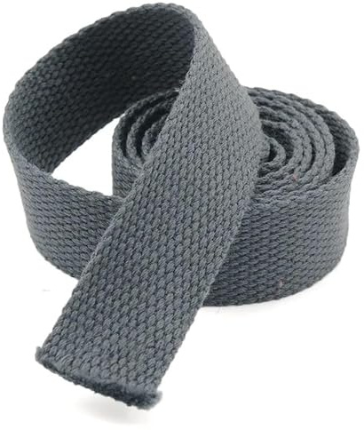 WEOKDFHA sadelgjord 5 meter 25 mm kanvas band bältesväska sadelgjord nylon ryggsäck band sömnadstillbehör (mörkgrå)