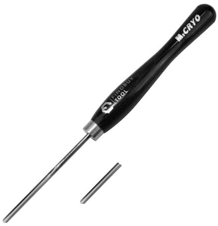 FindBuyTool - Strumento per tornitura del legno per tornio, strumento per tornio mandrino da 1/4, scalpello per tornitura del legno, M2 HSS, per gli appassionati di lavorazione del legno fai da te (1