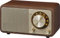 Sangean Radio de escritorio portátil WR-7 (sintonizador FM RDS, Bluetooth, entrada auxiliar, altavoz incorporado, batería recargable (recargable)), Cherry