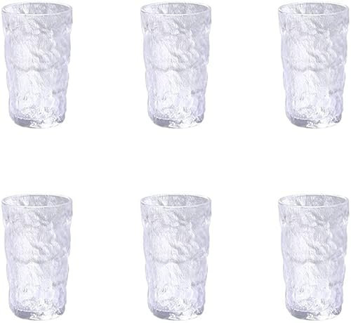 OLOTU Praktisch Bierkrüge im japanischen Stil, Gletschermuster, Biergläser, Haushaltsgetränk, Bierbecher, Wasserbecher-Set, einfach im Schrank zu stapeln Vielseitig