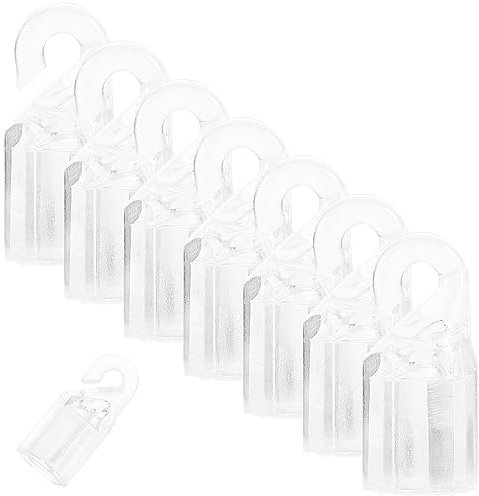 Holibanna 10 Stück Hakenverbinder Stabkappe Stabspitze Haken Stab Hakenkappe Vertikale Jalousien Betätigungsstange Stabstab Rotierender Stangenspitzenhaken Für Jalousie-Neigestab-Reparatur