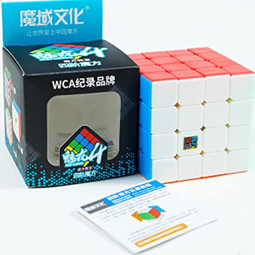 Bokefenuo Cuber Moyu Meilong Speed Cube 4x4 Stickerless Meilong Puzzle 4x4x4 Toys for Kids Magic Cube
