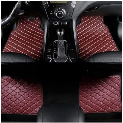 FKSWJZXD 4pcs Custom Auto FußMatten für Volvo C30 2006-2012, Leder Auto Teppiche Allwetter, Wasserfest Antirutsch Abwaschbar,D