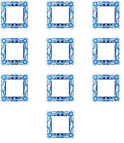 CONFEZIONE DA 10 SUPPORTI A 2 MODULI, PER CASSETTA SCATOLA TONDA 502, PER PLACCA A 2 POSTI, COMPATIBILE CON VIMAR ARKE', SERIE CIVILE, MASCHERINA