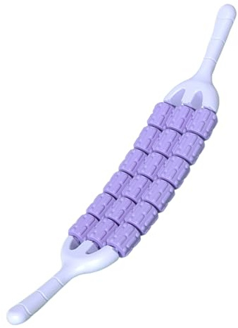 Rodillo de masaje para piernas, rodillo flexible masajeador para piernas, rodillo de masaje muscular, herramienta ligera de equipo de relajación para principiantes, ejercicios de espalda de