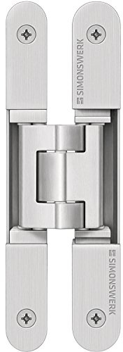 Simonswerk 5 400679 0 12602 Türband TECTUS TE 240 3D N, verdeckt f. stumpfe Türen, Edelstahl-Effekt