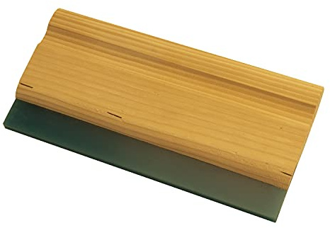 CPL Fabbrika Racla in Legno per Serigrafia. 50 Cm. Impugnatura in Legno. Vulko 75 Shore