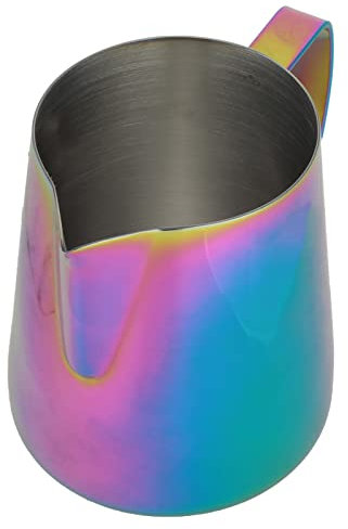 AKLOSIPY Colorful Omic Stainl Steel K Othing Pitcher - Polvoleur Latte Art Puche à la Maison et Utilisation Polyvalente pour la Maison et Utilisation (600 ML)