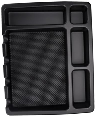 Friseurwerkzeug Organizer Tablett aus Abs, Schwarz | Ablage mit Rutschfester Matte, Platzsparend für Clipper und Kleine Tools, Elegantes Design