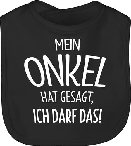 Shirtracer - Baby Lätzchen - Sprüche - Mein Onkel hat gesagt ich darf das