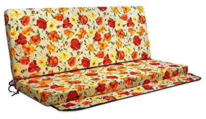 TECNOCUCI Cojín desenfundable para balancín de 3 plazas – 100% Fabricado en Italia – Ideal para Exteriores (Jardines y Patios)