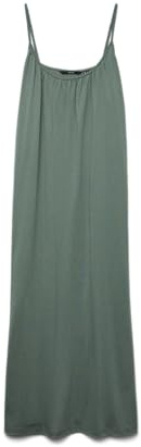 VERO MODA Dam VMLUNA Singlet Ankle Dress NoOS-klänning, Laurel Wreath, M, Laurelkrans, M