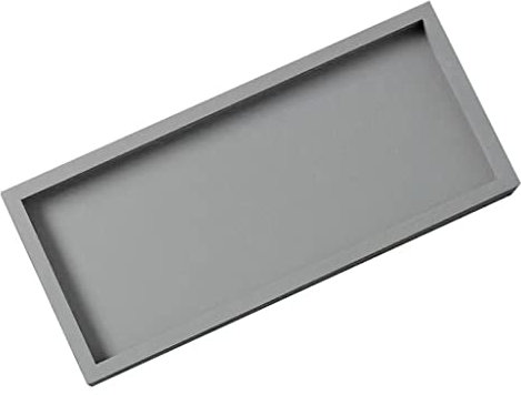 LIMKOO Soucoupes en Pot pour Plantes Plante Soucoupe rectangulaire Plateau Plante Fleur Plat Plateau ménage Plante arrosage châssis Salon Fleur Pot Soucoupe de Jardinière (Color : Gray, Size : X)