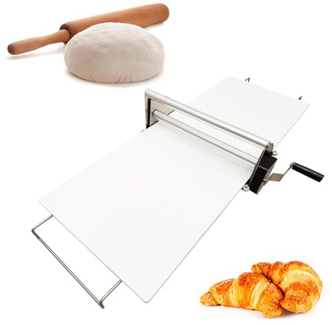 Macchina per la stesura della pasta pieghevole, macchina per la stesura manuale della pasta in acciaio inossidabile, macchina per la stesura per preparare pizza, croissant e pasta sfoglia,RS101