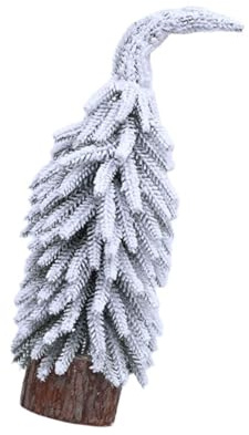 Cenifin Miniatur Schiefe Weihnachtsbaumschmuck Funktionale Häuser Dekoration Mit Natürlicher Holzbasis Design Holzbasis Neiger Weihnachtsbaum