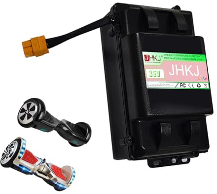 JHKJ Batería de Repuesto para Hoverboard: batería de Litio Recargable de 36 V, 2 Ah, 4 Ah y 6 Ah para patinetes eléctricos y Tablas de autoequilibrio.,36v,2.4Ah