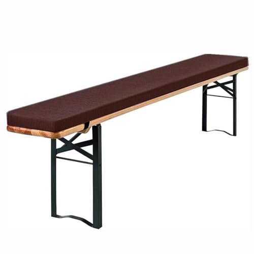 Cuscino per Panca da Birra 160x28x3cm (63x11x1,2in), Imbottitura in Spugna ad Alta resilienza, Design con Cerniera, Morbido e Confortevole, Fodera del Cuscino Lavabile per Birra, giardi