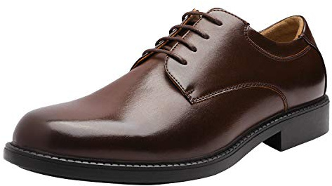 Bruno Marc Zapatos Vestir Oxfords Cordones Hombre Traje,Size 42,Marrón