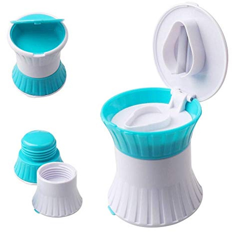 kuou LIding Pill Crusher, 3 in 1 Multifuntion Pill Cutter/Crusher/Box for Small Pills