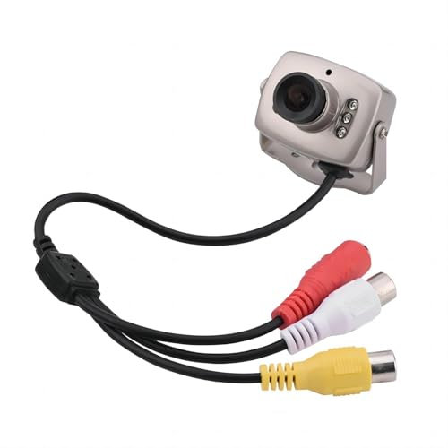 VIFER Mini fotocamera - 6LED 3,6 mm cablata CMOS CCTV Telecamera di sicurezza Telecamera di visione notturna Mini videocamera di videosorveglianza digitale