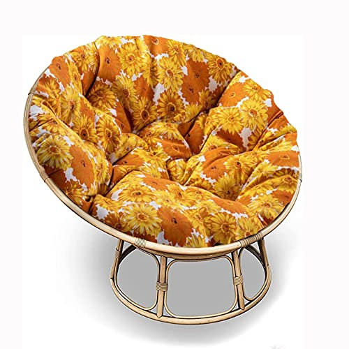 SRHWBF Papasan-Sitzkissen Polster Bodenkissen für Schwingsessel Stuhlkissen Für Innen Balkon Draussen Patio Garten (NUR Kissen) (F4 Ø170cm/66.9 in)