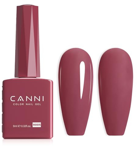 CANNI UV Negellack Natur rote Bohnen Gellack Gel UV Nail Art Klassischer und All MatchStil Soak Off Gelnagellack für UV Lampe