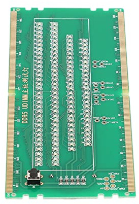 TOPINCN Ram Memory Slot Tester for Test Card Tester Card Motherboard Mainboard Memory Slot Tester Card Ddr5 Component Testers (Green)